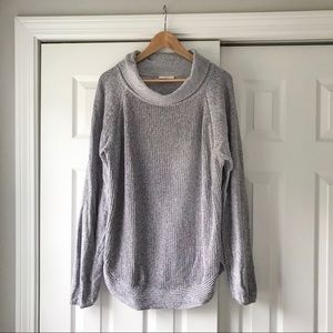 Loft purple cowl neck sweater - size XL